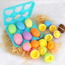 Montessori Educational Toys Smart Egg Shape Matching Easter Eggs Sorting Stacking Toy Games For Baby Kids Development 2 3 4 Year