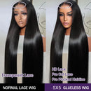 Glueless Wig Human Hair Wear and Go 200% Straight 13x4 13x6 Lace Frontal Wig Human Hair 5x5 6x4 9x6 7x5 Pre Cut Lace Closure Wig