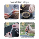 Salt Grinder Pepper Mill Stainless Steel Thumb Push Pepper Spices Grinder Transparent Built-in Spring Kitchen Tool Accessories