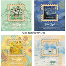 1pc Metal Bookmark Sunflower Oil Painting Insert Book Page Clip Book Page Marker Students Teachers  Reading Stationery Gifts