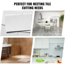 SucceBuy Manual Tile Cutter Laser Positioning Single Rails W/ Supporting Feet Professional Push Knife for Cutting Ceramic