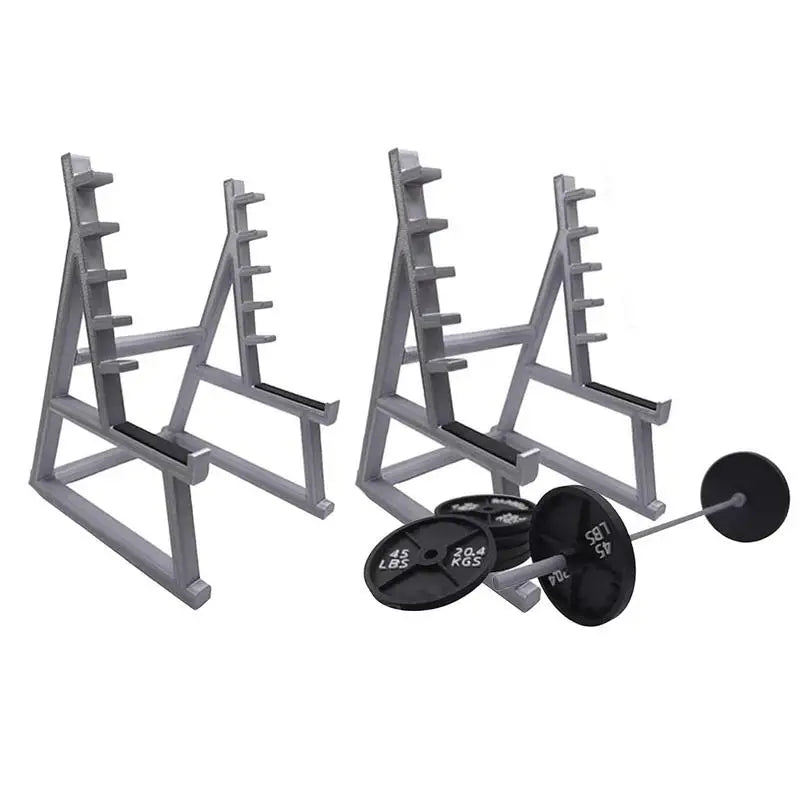 Barbell Rack Pencil Holder For Desk Display rack Organizer Portable Gym Theme Pen Storage Squat Rack Ornaments With Barbells