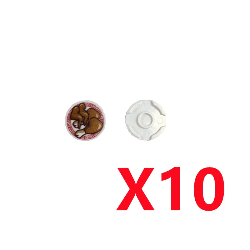 MOC City Building Blocks Character Accessories Mini Brick Audio Computer Brick Control Center Radar Keyboard Pattern Toy K037