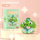 Cartoon Building Block Donut Series Cute Animal Micro-Particle Children's Educational Assembly Toys Children's Day Gift