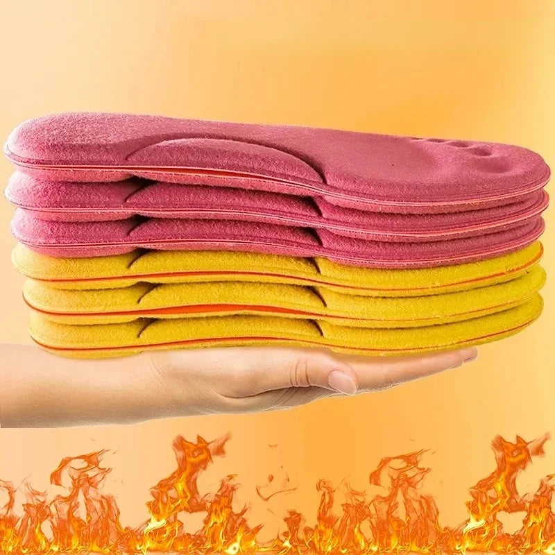 Self-heated Insoles Feet Massage Thermal Thicken Insole Memory Foam Shoe Pads Winter Warm Men Women Sports Shoes Pad Accessories