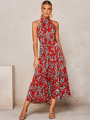 Sommer Maxikleid Tupfen Freizeitkleider Schwarz Sexy Neckholder Trägerlos Neu 2022 Gelbes Sommerkleid Urlaubskleidung Für Damen