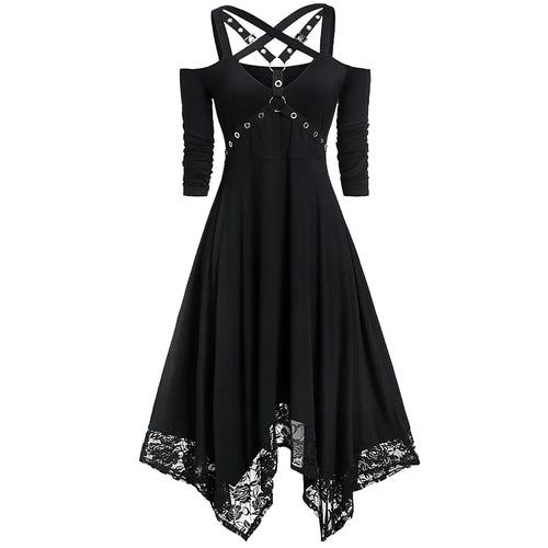 The Masquerade Hour | Off-Shoulder Lace Party Dress