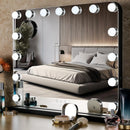 The Studio Circle | 15-Bulb Hollywood Vanity Mirror with Dimmable 3-Color LED Lighting