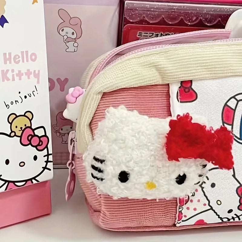 1pc Hello Kitty Sanrio Cartoon Cute Stationery Storage Pencil Case, Stationery Storage Bag, Pen Box, Pen Box Storage Bag