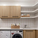 Handgewebte Aufbewahrungskörbe mit Deckel, Staubschutz, Wäschekorb, Aufbewahrungsbox, rechteckiger Kleiderschrank-Organizer, 3 Fächer