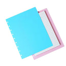 2pcs A4 Mushroom Notebook Replacement Cover Mushroom Hole PP Notebook Cover Color Binder Spare Cover Journals Planer Covers