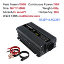 LVYUAN Power Inverter 1500W/2000W/2600W Peak Power LED Display Car Inversor DC12V AC220V High Efficiency
