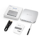 Elecife USB-C Dockingstation für Mac Mini 7-in-1 USB 3.0 Hub mit 2,5" HDD SATA Gehäuse TF SD Kartensteckplatz für Mac Studio Dock