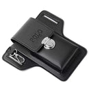 Men's Belt Leather Case Vertical Multifunctional Portable Phone Waistpack Card Bag Can Be Keyed Pu Leather Gift 2024 New