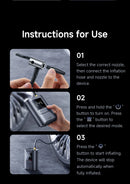 The Aero Bridge | Wireless Tire Inflator with Dual-Cylinder Motor & LCD Display