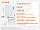 VEVOR Magnetic Glass Whiteboard 36"x24"/48"x32"/72"x36" Dry Erase Board Wall-Mount Large Frameless Glassboard for School Office