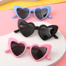 3-9 Year Kids Heart Sunglasses Vintage Heart-Shaped Toddler Sunglasses Cute Pink Boys Girls Outdoor Children Cartoon Eyewear