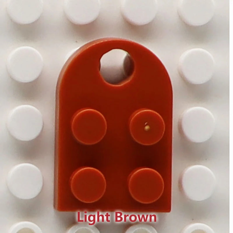 50pcs DIY Building Blocks 3176 Brick Heart Necklace/Key Ring Toys 2x 3 Heart-shaped Multicolor Educational Toy Gift for Children