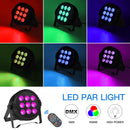 U'King 4PCS Stage Light 54W RGBW 4in1 9LED Par Lights DMX512 Sound Remote Control Flat Effect Light For DJ Disco Wedding Show