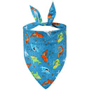 Dog Bandana Fruit Floral Spring Washable Soft Doggy Scarf Kerchief Summer Adjustable for Small Medium Large Dogs Pets