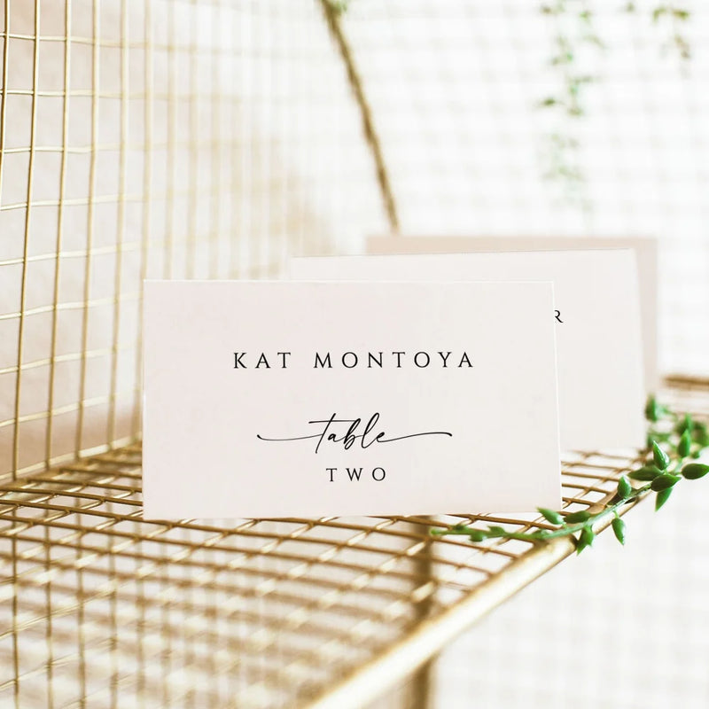 Personalized Wedding Place Cards With Guest Table Name Seat Cards Wedding Invitations Modern Minimalist Cards Party Decor