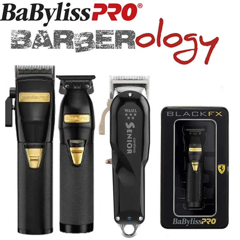 BLACKFX Metal Collection Cordless Hair Clipper Trimmer FX870BN For Professional Barbers and Stylists