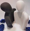 Kreative abstrakte Figuren, Paar-Ornamente, mattierte Keramik-Heimdeko, nordische moderne Kunstskulptur, Handwerk, Hochzeitsgeschenke