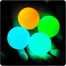 1PC Glow in the Dark Bouncy Ball, Rubber Stress Relief Toy for Kids, Birthday Party Favor, Valentine Gift, Classroom Prize