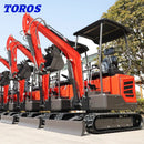 VOTE VTW-18 China Günstiger Mini-Raupenbagger Hydraulisch 1,8 Tonnen 1 Tonne Bagger Rot/Grün/Schwarz Minibagger zu verkaufen kundenspezifisch