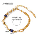 Uworld Stainless Steel Bead Chain Bangle Bracelet Waterproof Jewelry Statement Trendy Golden Metal браслеты на руку Man Girls