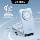 UGREEN 100W Magnetic Power Bank 20000mAh Portable PD 2-IN-1 Wireless Fast Charging PowerBank for MagSafe Qi2 25W Power Station
