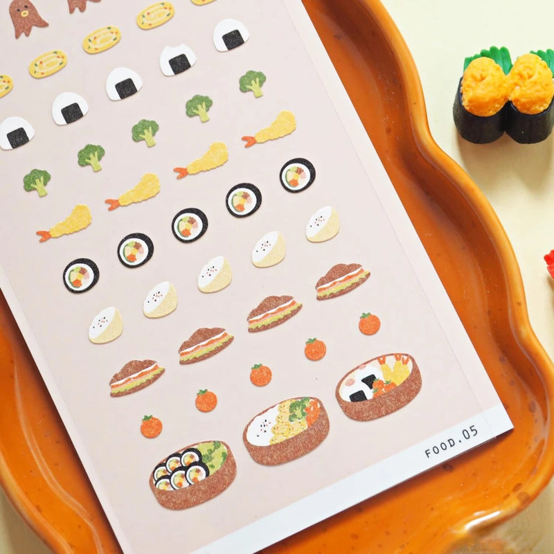 Korean Import Suatelier Convenience Store Sushi Food Paper Stickers Scrapbooking Diy Journal Stationery Sticker Cute Deco Kawaii