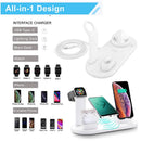 7 in 1 Wireless Charger Stand Pad For iPhone 17 16 15 14 13 12 Apple Watch Airpods Pro iWatch 8 7 6  Fast Charging Dock Station