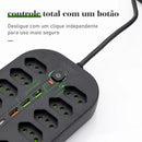Extension socket, line filter, USB socket, outlet, outlet, outlet, power outlet recuas, power outlet ruler