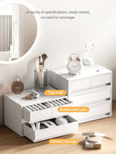 6-Tier Desk Organizer with Drawers Box Office Supplies Jewelry Cosmetics Storage Portable Divider Box Lipstick Skincare Holder
