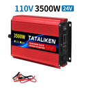12V/24V to AC 110V 60Hz Pure Sine Wave Inverter Car Power Tranfermer  1600w-8000W Voltage Portable  Converter with LED Display