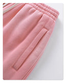 2025 Winter New Fleece Sweatpants Men Splashing Ink Spray Dyeing Wash Distressed Wide Joggers Grinding Edges Baggy Plush Pants