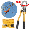 8T Hydraulic PEX Pipe Press Crimping Machine with TH Dies 16, 20, 25, 32mm for Plumbing Aluminum-plastic PB Fitting CW1632