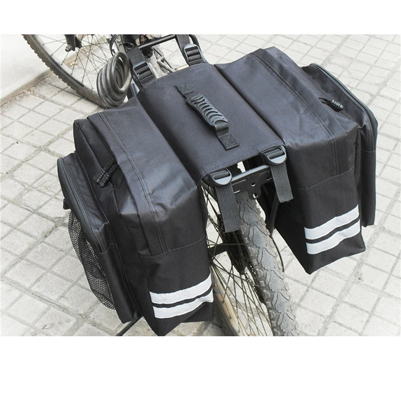 Bicycle Carrier Bag Rear Rack Bike Trunk Bag Luggage Pannier Back Seat Double Side Cycling Bycicle Bag Durable Travel