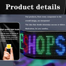 USB 5V LED Matrix Pixel Panel Flexible DIY Car Sign Display Screen (APP+ Remote Control)