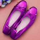 2024 Spring\Autumn Genuine Leather Shoes Woman Flats Work Classi Fashion Bowknot Female Casual Ballet Ladies Shoes Plus Size 44