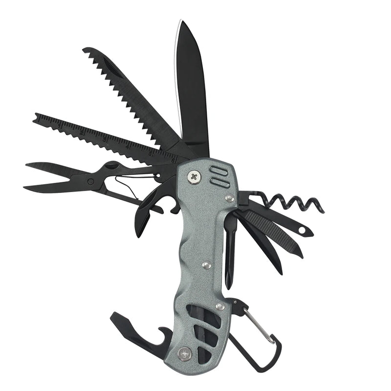 Multifunctional Pocket Folding Swiss Knife Outdoor Portable Camping Emergency Mini Multitool Knife Scissor Keychain Box Cutter