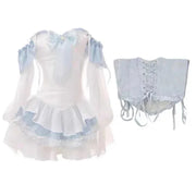 The Sakura Two-Piece | Lolita Vest & Mini Dress Set for Women