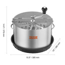 SucceBuy Leaf Bowl Trimmer 16" Trimmer Bowl Manuelle Blattschneidemaschine mit Edelstahlklingen für Twisted Spin Cut Clear Dome