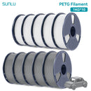 SUNLU 10KG PETG/ABS Filamente 10 Rollen 3D-Filament 1KG/Rolle 1.75mm 100% Filament ordentlich aufgereiht für den 3D-Druck aus der EU USA
