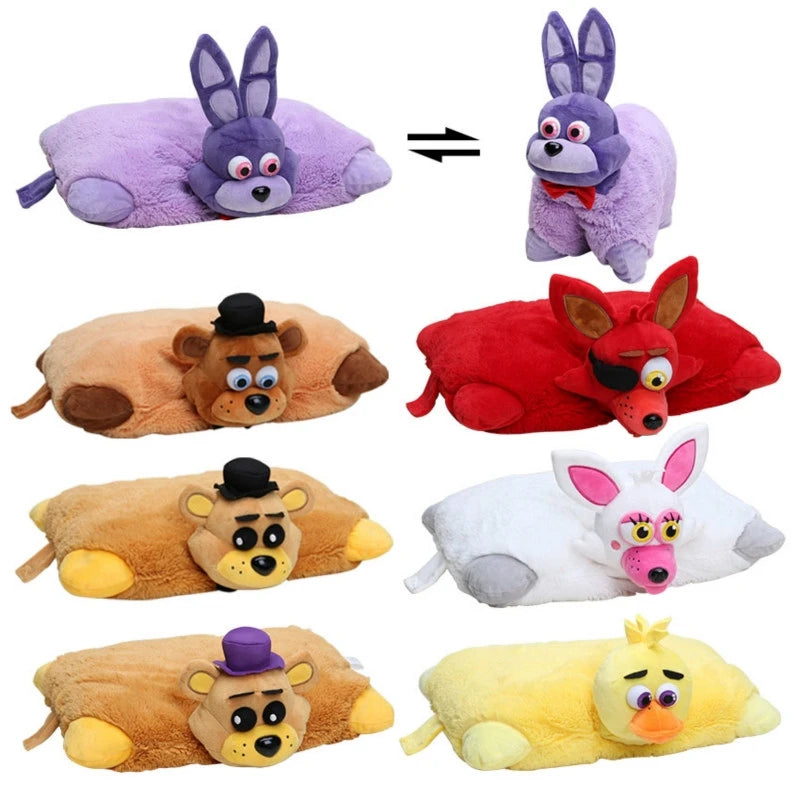 43cm Freddy Purple Rabbit Red Foxy Yellow Duck Plush Pillow Freddy Fazbear Plush Stuffed Toys for Home Supplies Pillow