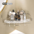 Light Luxury Bathroom Shelf Suction Cup Shampoo Shower Rack Punch-Free Storage Organizer Holder Bathroom Accessories