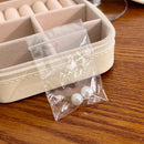 JWER S925 Silver Needle Simple Exquisite White Pearl Stud Earrings For Women Girls Minimalist Ear Jewelry Gifts Size 3/6/8/10mm