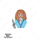 SAW Horror Movie Jack Ripper Mini Action Figures Building Blocks Brick Models Silent Hill Horrifying Chainsaw Man Halloween Toys