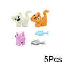 City Animal Building Blocks Duck Swan Pig Cat Figures Bird Dog Zoo Farm Accessories Small Particles Bricks Set Kid Toys Gifts
